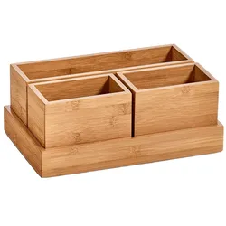 Zeller Present Organizer-Set 4-tlg. - B/H/T ca. 17.80x11.00x28.00
