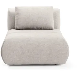 SESSEL ATOMO, Modern Polstersessel Loungesessel, Chenille-Stoff Beige