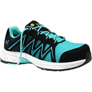 Jori Sicherheitsschuhe Jo Speedy Black-Aqua Low, ESD, S1PS, Halbschuhe, Kunststoffkappe, Mikrofaser, Gr. 36
