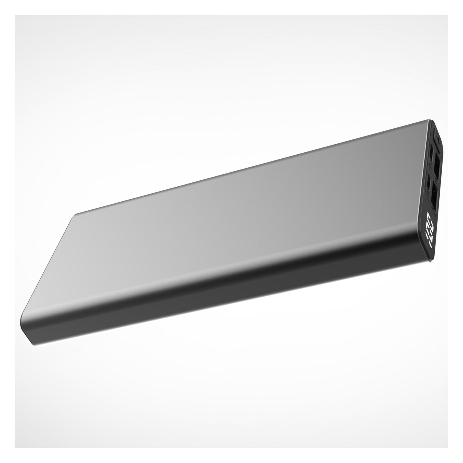 Qualo power bank 10000 mAh with LED 23W grey QPB10-LD-23-18 (10000 mAh, 23 W) (62602732)