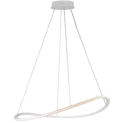 Belight -  Raky - Pendelleuchte weiß, CCT-LED integriert, Fernbedienung, Ø70, 130 cm - BL325-SBC-CCT