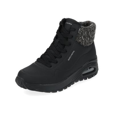 Sneaker SKECHERS "Skechers Sneaker Lederimitat", Damen, Gr. 36, schwarz, Lederimitat, Schuhe Sneaker