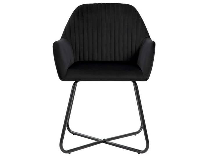 {January Sale}Set 2 de chaises à manger - Capacité 110 kg Chaises 2 personnes Noir Velours 61x61x84cm 8_5909915