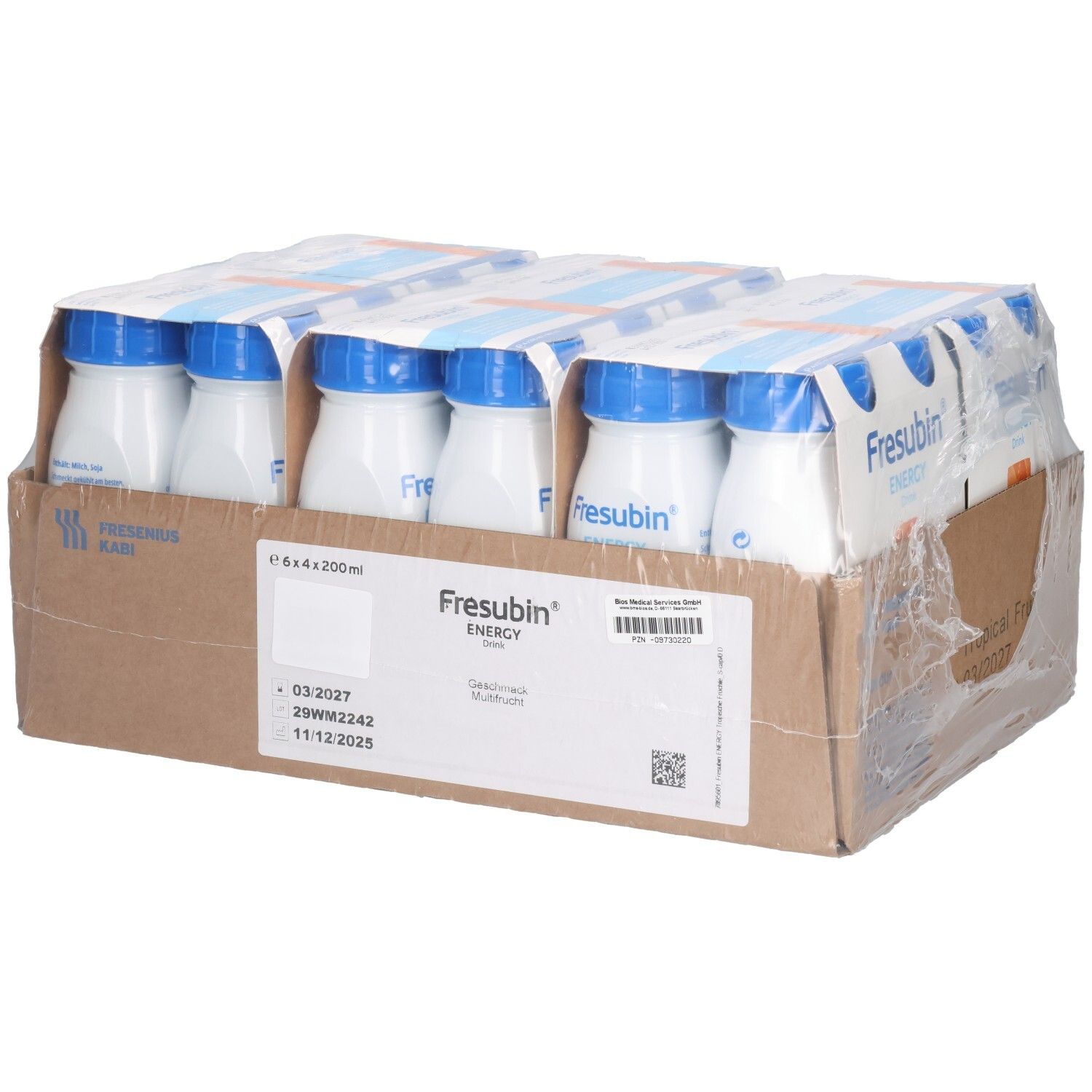 Fresubin Energy Drink Multifrucht Trinkflasche 24x200 ml Lösung
