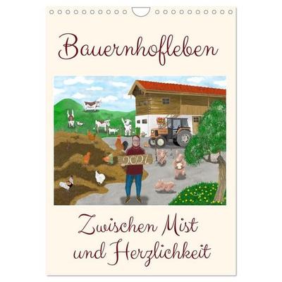 Bauernhofleben zwischen Mist und Herzlichkeit (Wandkalender 2027 DIN A4 hoch), CALVENDO Monatskalender