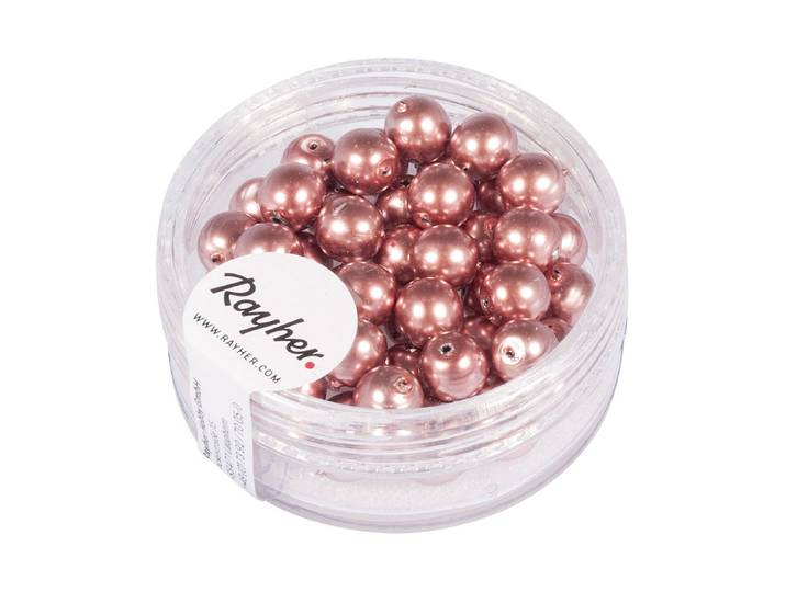 Rayher Renaissance Glaswachsperlen 6 mm 45 Stück