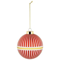 Alessi Delight Weihnachtsbaumkugel rot/gold