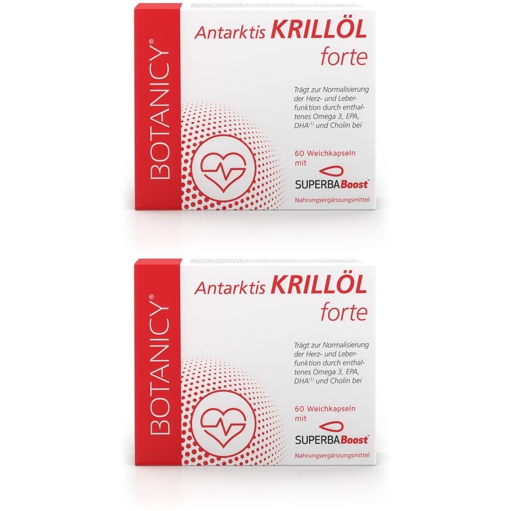 Krillöl Forte Omega-3 Antarktis SUPERBABoost 2x 2x60 St Weichkapseln