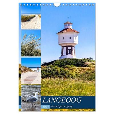 LANGEOOG Strandspaziergang (Wandkalender 2027 DIN A4 hoch), CALVENDO Monatskalender