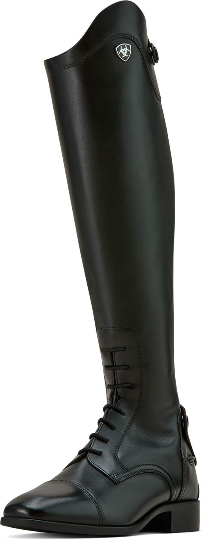 Women's Palisade Field Tall Riding Boots in Black Leather, Size: 8.5 B / Medium Full by Ariat