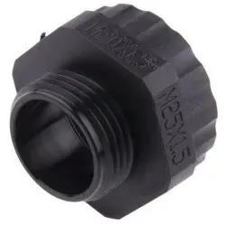 RS PRO, Kabelverbindung, Kabelverschraubungsadapter Typ Erweiterung M20 x 1.5 M25 x 1.5 Nylon 66 Schwarz M25 M20