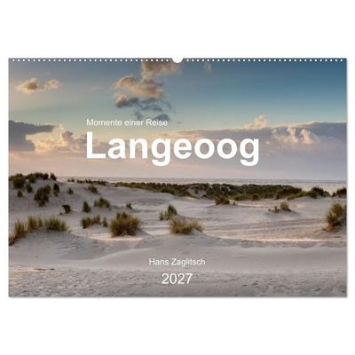 Langeoog - Momente einer Reise (Wandkalender 2027 DIN A2 quer), CALVENDO Monatskalender