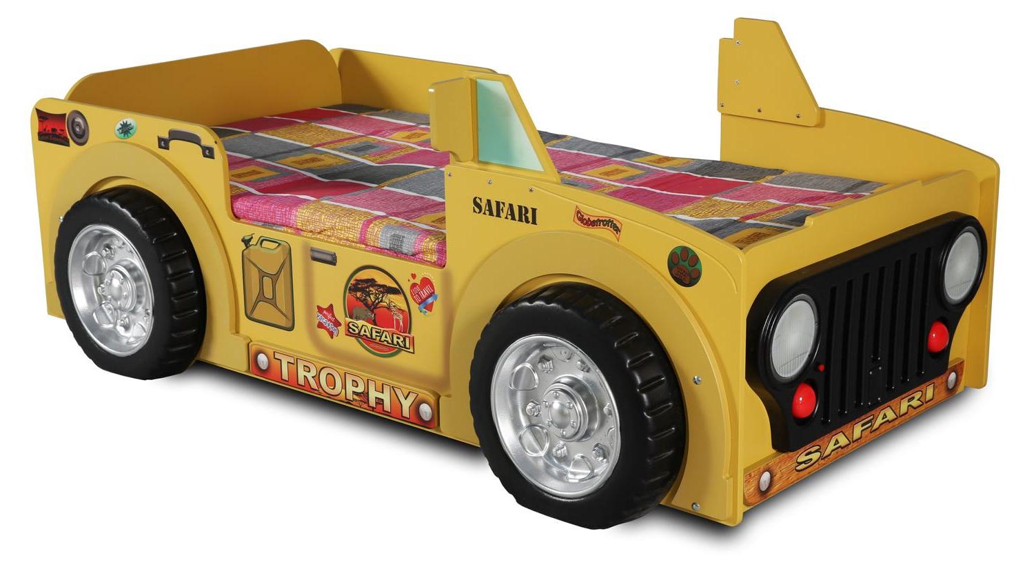 Kinderbett Jugendbett Bett Betten + Matratze Holzbett Tier Safari Kindermöbel