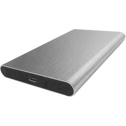 Helden Boitier externe compatible USB 3.1 Type C - 2"1/2 S-ATA (Argent), Festplattengehäuse, Silber