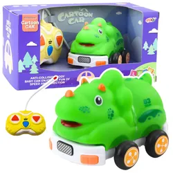 Ferngesteuertes RC-Auto für Kleinkinder Dinosaurier Grün