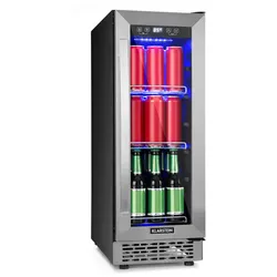 Beerlager 56 Getränkekühlschrank 56l 20 Fl. Glastür Touch-Bedienfeld Edelstah 56 Liter