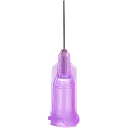 S•K•S Dosiernadel 30G Kunststoff-Stahl, Helllila, Innendurchmesser (ID): 0,15 mm, Außendurchmesser (AD): 0,31 mm, Nadellänge: 13 mm, Gesamtlänge: 30 mm, 1 Pack = 25 Stück