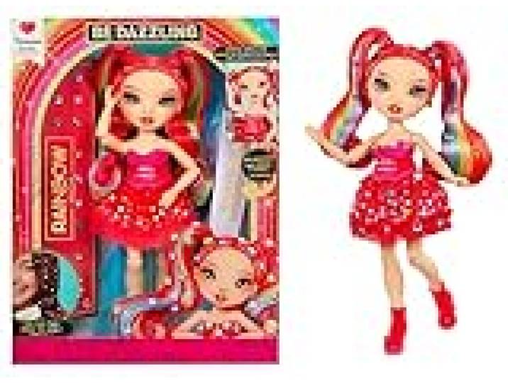 Rainbow High Be Dazzling - Vivienne Rouge - Poupée Mannequin Rouge de 28 cm avec Outil d'Éblouissement, Pierres Précieuses Scintillantes et Accessoires de Stylisme