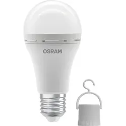 OSRAM E27 Rechargeable LED Glühbirne 8W wie 60W neutralweißes mobiles Licht 4000K - Camping Lampe / Notlicht mit integriertem wiederaufladbaren Akku