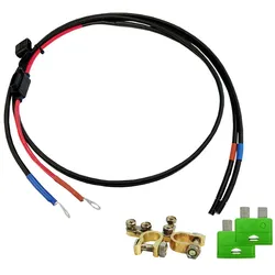 2,5m Offgridtec Batterieverbindungskabel 6mm2 inkl. Flachsicherungshalter, Sicherung und Batteriepolklemmen