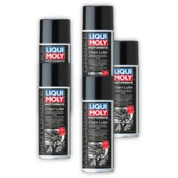 5x Kettenspray LIQUI MOLY 21714 für Motorrad & Roller - Kettenfett in Spraydose 400 ml