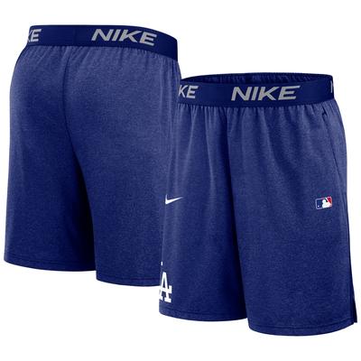 Sporthose NIKE "Nike Shorts Los Angeles Dodgers Nike AC DF Knit", Damen, Gr. S, US-Größen, blau, Jersey;Mesh;Popeline, 100% Polyester, Hosen Sporthose