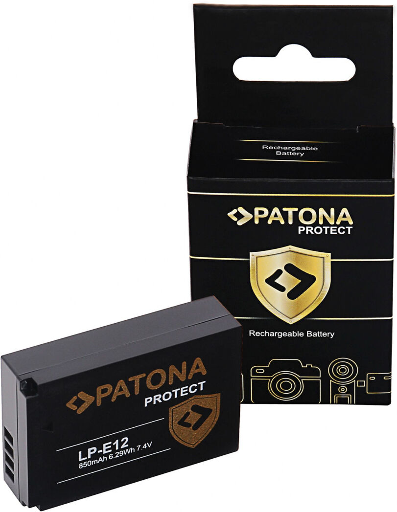 PATONA Batterie PROTECT Canon LP-E12