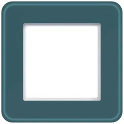 Hager WAD9100X03 Rahmen 1fach, C.8, azure glass, Milchglas