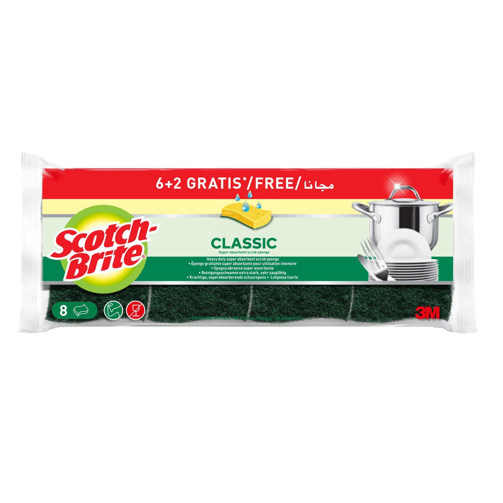Scotch-Brite Schwämme CLCEL6+2N