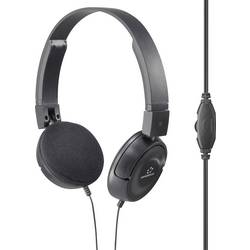 Renkforce RF-HS-130 On Ear Kopfhörer kabelgebunden Stereo Schwarz Lautstärkeregelung RF-5152722