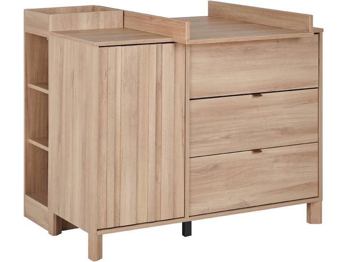 Wickelkommode GAMI Calypso Wickelkommode , eiche bocage nachbildung, eiche bocage nachbildung, B:113cm H:94cm T:81cm, Holzwerkstoff, Wickelkommoden, Wickelkommode, durchdachte Funktionalität – ideal zum Verstauen aller Utensilien.