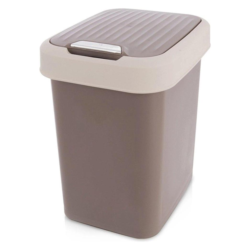 Kerbl Brauner Plastikmülleimer, 12 l (12 l) (71716420)