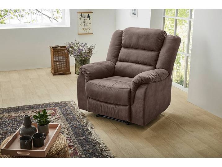 Jockenhöfer Gruppe Sessel Cleveland, B: 95 cm, Sitzhöhe: 47 cm, mit Relax- & Liegefunktion, Federkern-Polsterung