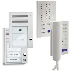 TCS, Klingel + Türsprechanlage, home:pack Audio, Aufputz, Einfamilienhaus, PSC2110-0000 bestehend aus Audio Aussenstation Serie (Kabelgebunden)