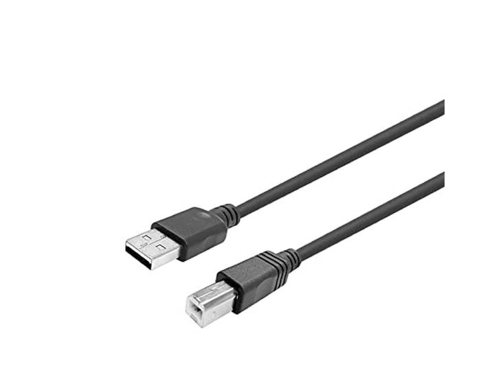 Vivolink Prousbab15 15m USB naar USB B, zwarte USB-kabel (USB A, USB B, mannelijk/mannelijk, rechts, zwart)