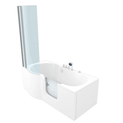 AcquaVapore Seniorendusche und Wanne mit Whirlpool S12D-TH-AIR-R Dusche 85x170cm