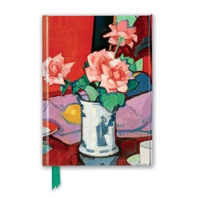 Premium Notizbuch DIN A5: Samuel Peploe, Pinke Rosen, Chinesische Vase (National Galleries of Scotland)