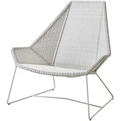 Highback Sessel Breeze Cane-line lichtgrau, Designer Christina Strand, Niels Hvass, 98x98x87 cm