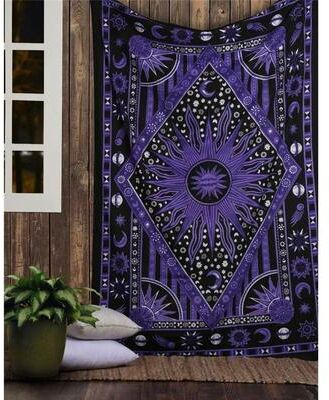 Inspire Essentials Bohemian Tarot Mandala Tapestry Wall Hanging Decor 1 29.53 29.53 In