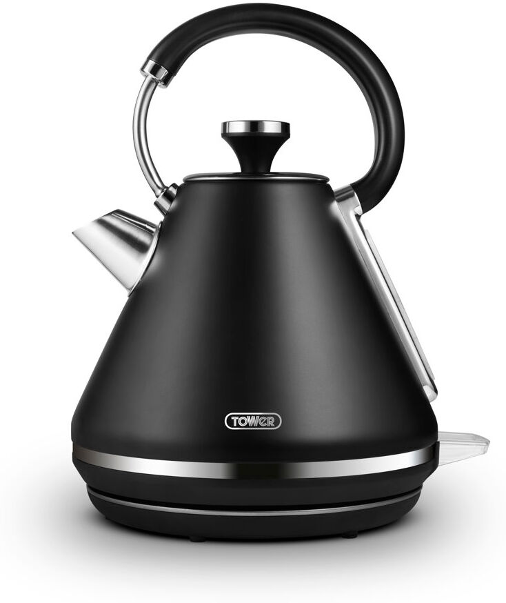 ​​Tower T10087 Mirage Kettle with Digital Control Panel, Variable Temperature Function, Rapid Boil Technology, Viewing Window, Removable Filter, 3kW, Black 1.7L