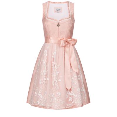 Dirndl NÜBLER "Midi Dirndl Gardi", Damen, Gr. 36, EURO, rosa, Obermaterial: 100% Polyester PES., Kleider