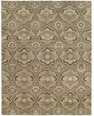 KALATY Transitional Multi-Colored Hand-Knotted Wool Area Rug