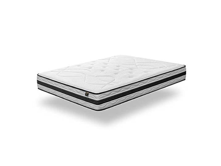 KUO Dream Memory Cell ViscoGel Matratze mit Lendenwirbelverstärkung, 150 x 190 cm, Weiß