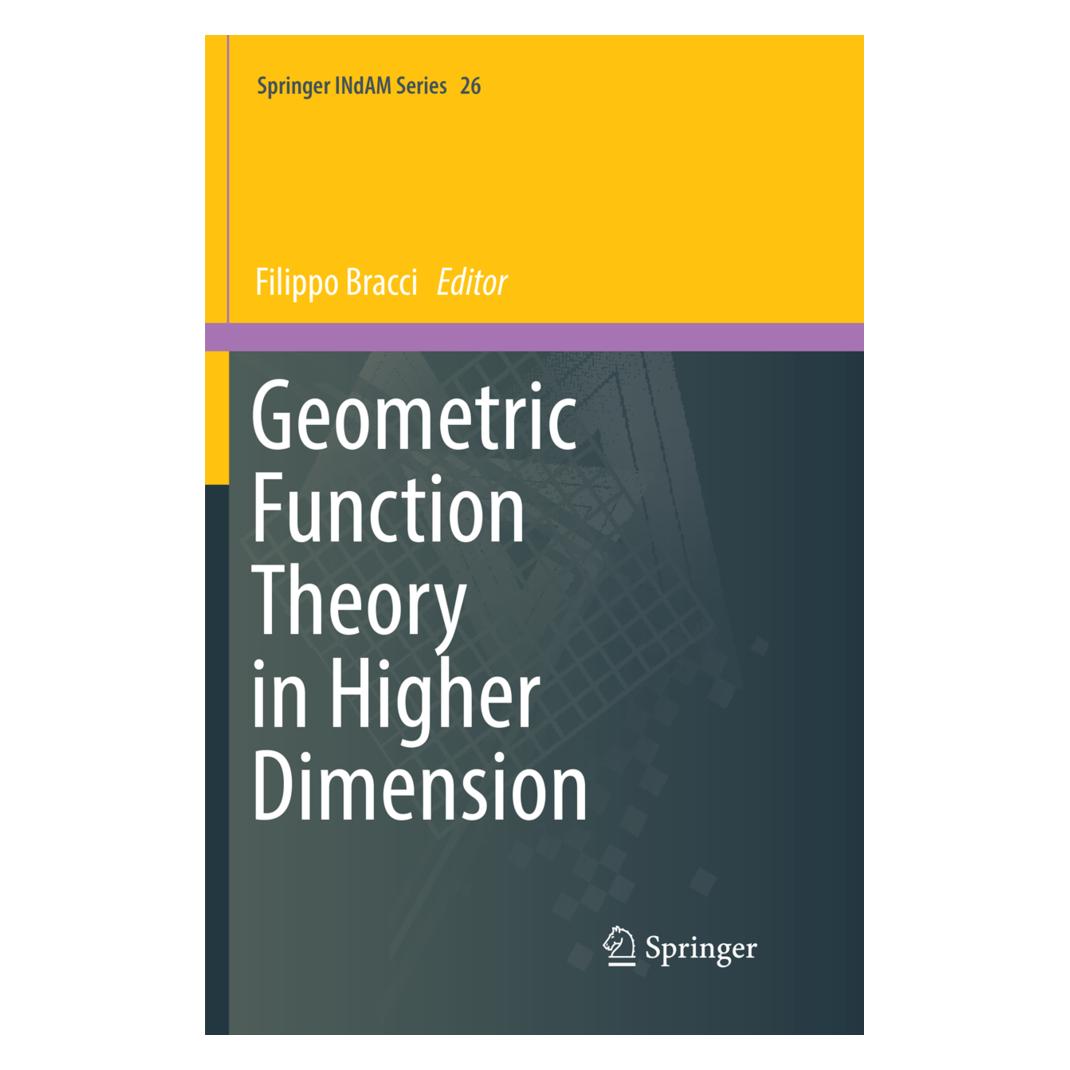 Springer Geometric Function Theory in Higher Dimension (Englisch, Softcover, Filippo Bracci) (56072775)