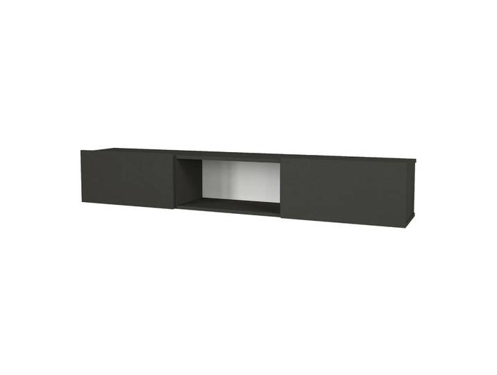 [en.casa] Tv-Element Paltamo, Anthrazit, Holzwerkstoff, 180x29.5x31 cm, Wohnzimmer, TV Möbel, Lowboards, Lowboards stehend