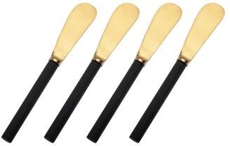 Godinger Encalmo Textured Black & Gold Spreader Set