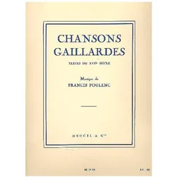 Chansons gaillardes pour baryton et piano, Fachbücher von Francis Poulenc