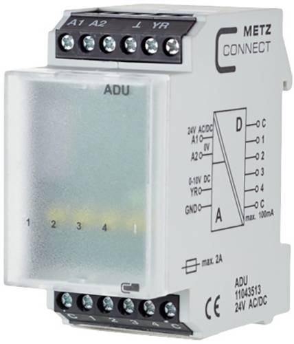 Analog-Digital-Wandler 24, 24 V/AC, V/DC (max) Metz Connect 11043513 1 St.