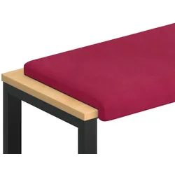 vidaXL Bankkissen Samt Weinrot Tiefe 35 cm