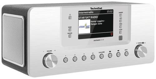 TechniSat Digitradio 574 IR Internet Tischradio DAB+, UKW AUX, Bluetooth, Internetradio, USB Silber